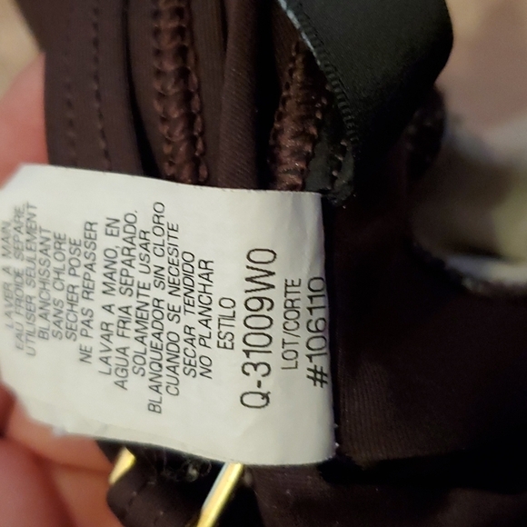 La Blanka Swimsuit Womens Size 8 Brown Rod Beattie One Piece Ruched - Picture 7 of 9